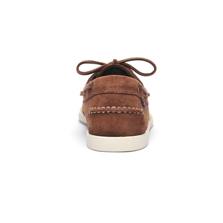 DOCKSIDES PORTLAND FLESH OUT Dark Brown-Chaussures bateau pour homme en suede Portland