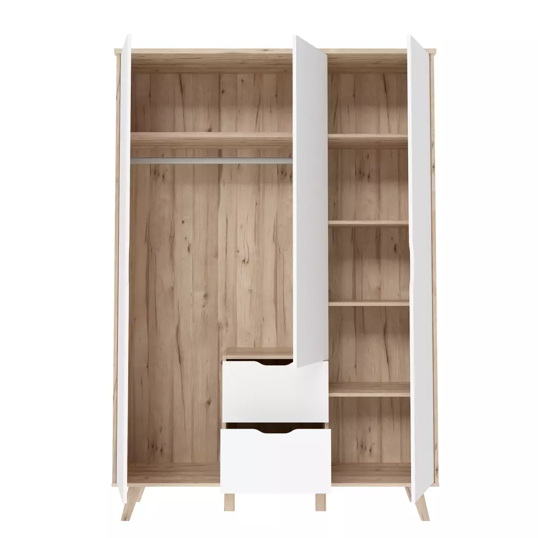Kleiderschrank Vankka 139 x 202 cm