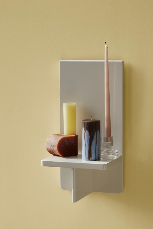 Broste Copenhagen Drip Pillar kaars blauw
