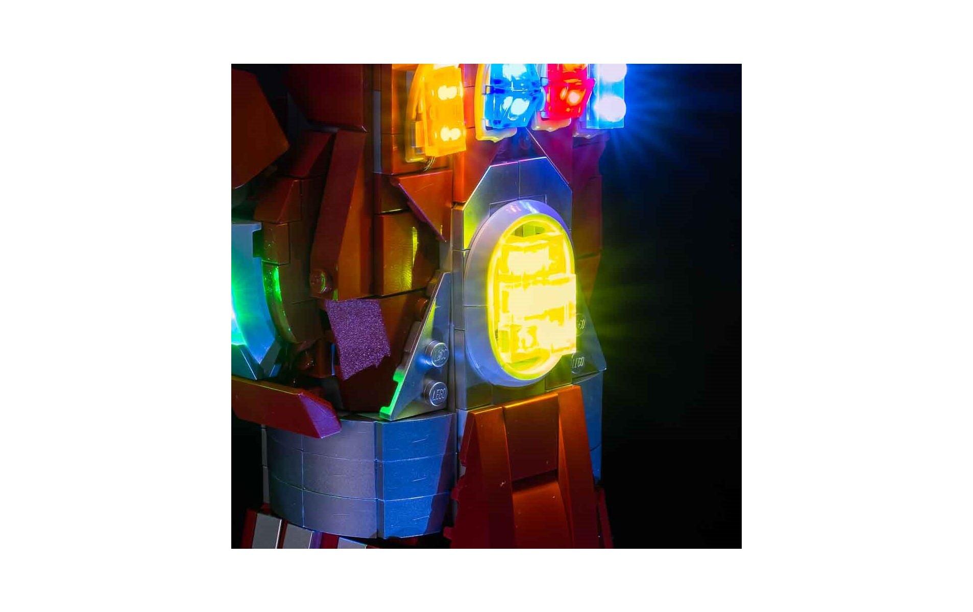 LED-Licht-Set für LEGO® Iron Mans Nano Handschuh 76223Light-Kit