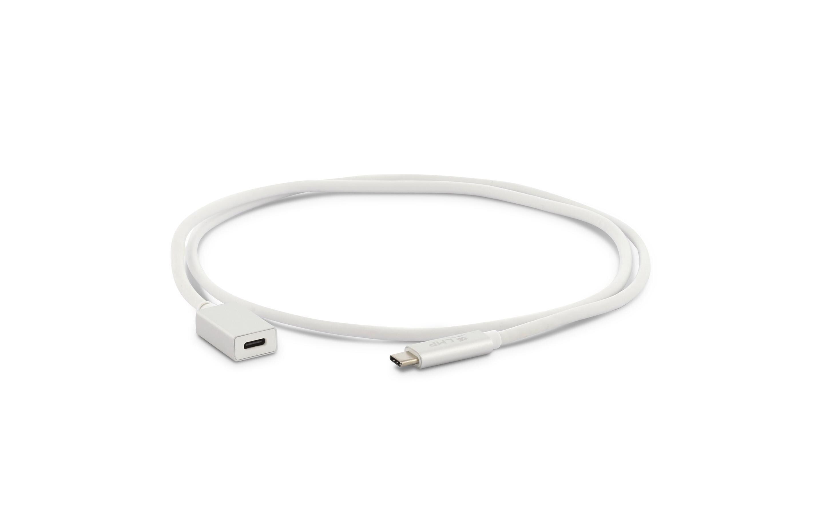 USB 3.1 Adapter USB C – USB C 1 m Verlängerung SilberUSB-Adapter