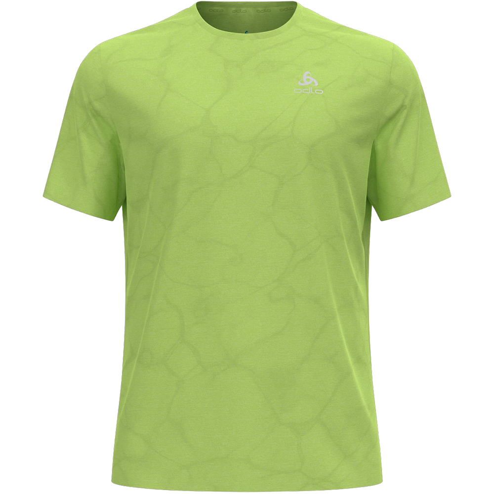 Odlo Zeroweight Engineered Chill-Tec Laufshirt Herren sharp green melange