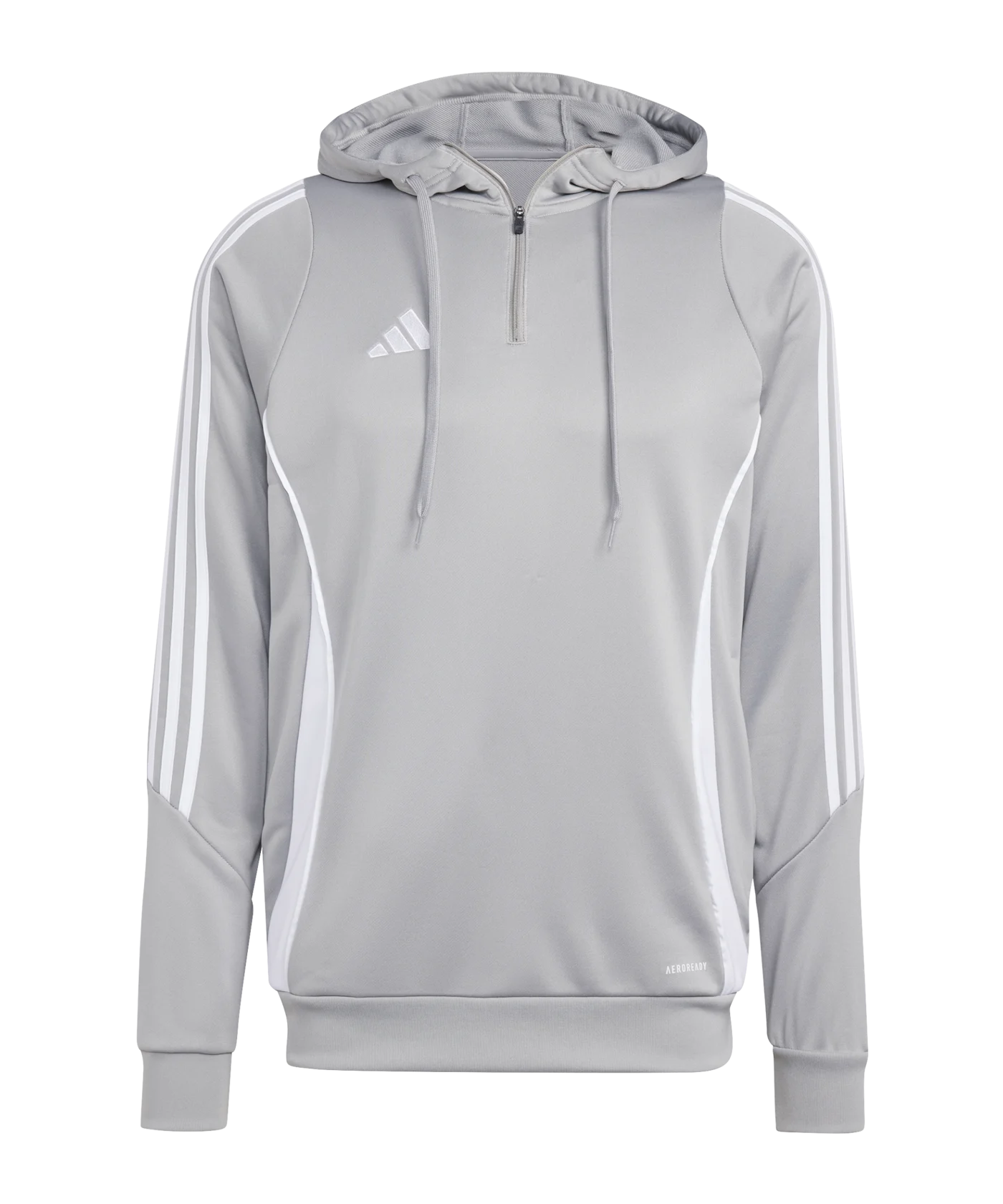 adidas Tiro 24 Training Hoody Grau Weiss