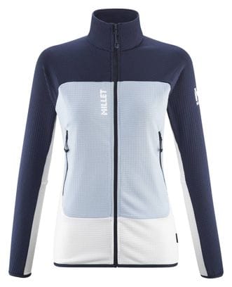 Polaire Femme Millet Fusion Grid Bleu/Blanc