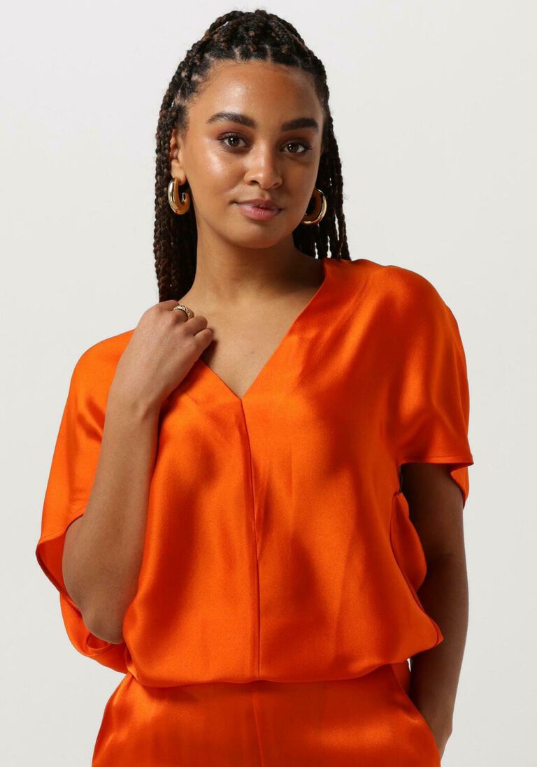 SEMICOUTURE oranje semicouture blouse gabrielle blouse