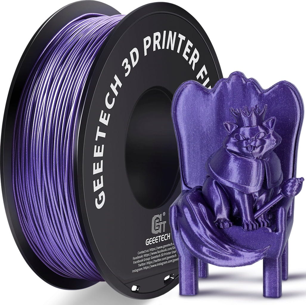 GEEETECH  PLA Sparkly Purple, 1,75 mm / 1000 g    Funkelnde Meisterwerke in Purple