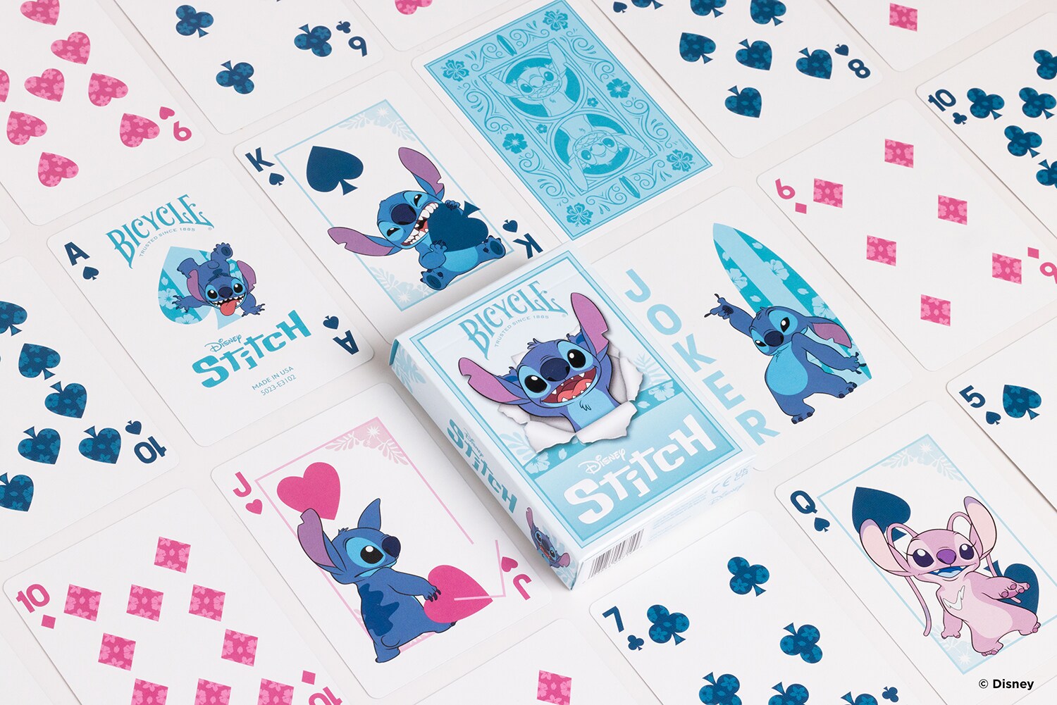 Bicycle® Kartendeck - Disney Stitch Spielkarten Kartenspiel Pokerkarten