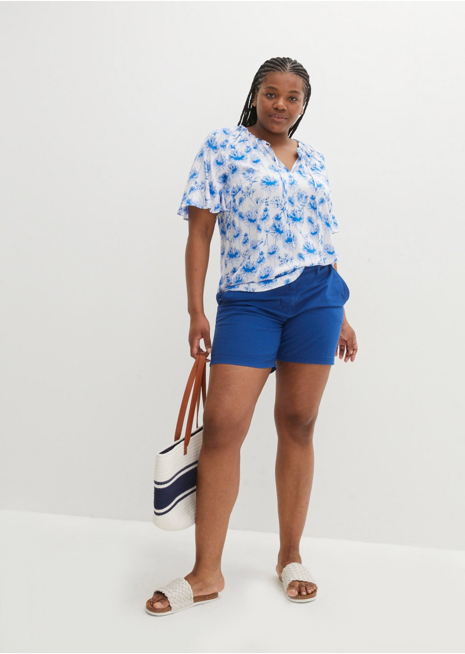 Tunique en viscose avec manches papillon