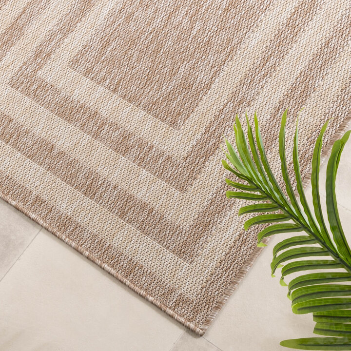 In- & Outdoor loper - Sierra Frame Beige/Creme