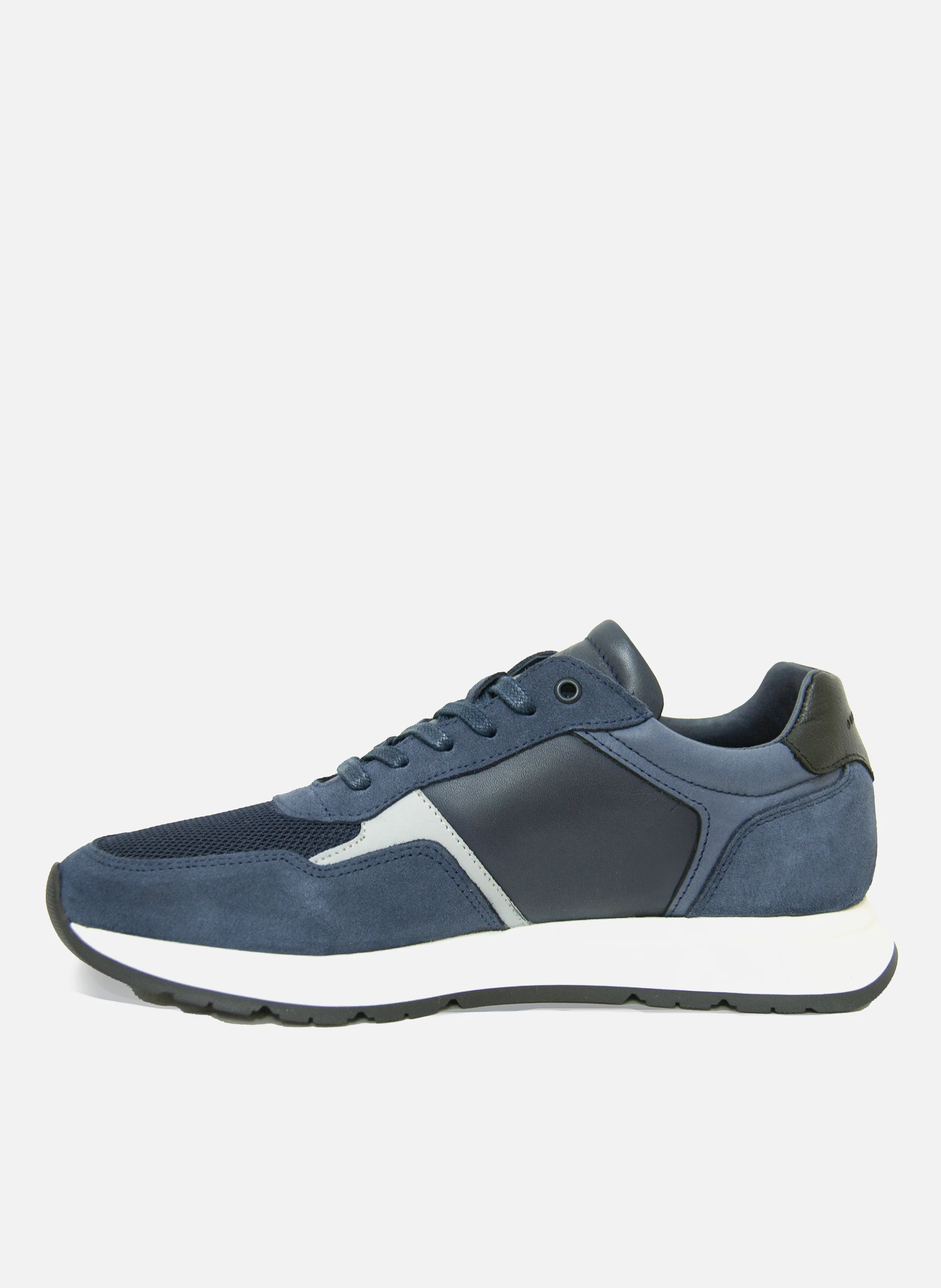 Sneakers noé cuir | Bleu