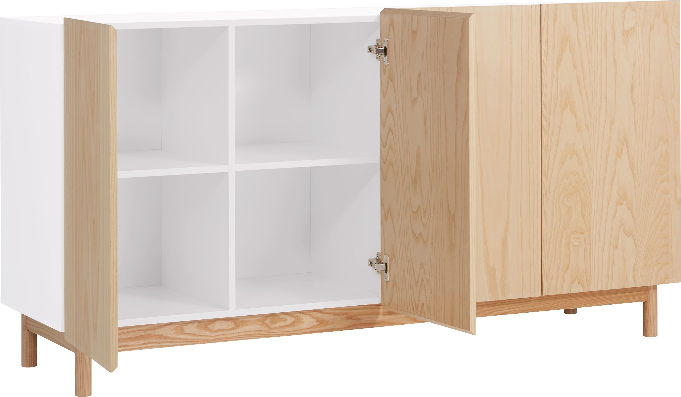 LIAN Sideboard 160x45x83cm - Weiss / B: 160.0 cm x T: 45.0 cm x H: 83.0 cm