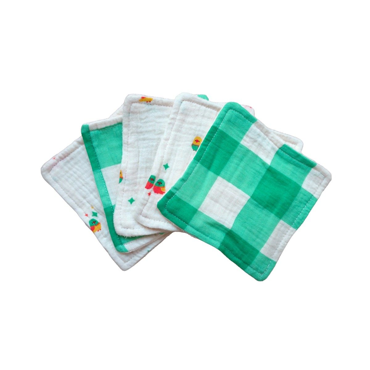 Lot de 5 lingettes lavables en éponge - Les Inséparables Petit toi