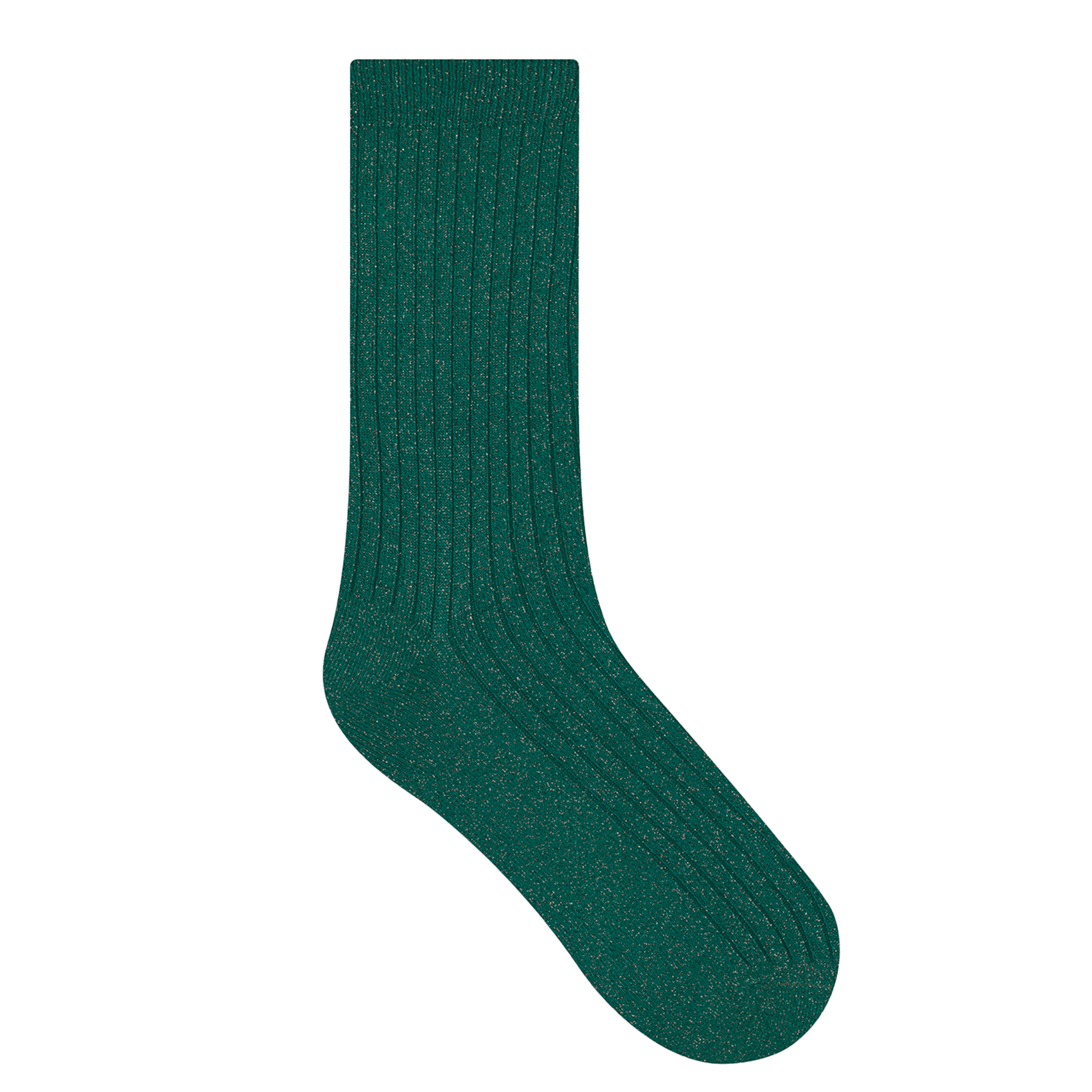 Chaussettes pailletées en coton mélangé | Vert