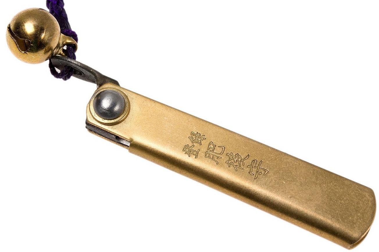 Higonokami zakmes 3,8 cm HIGO02, SK-koolstofstaal met lanyard