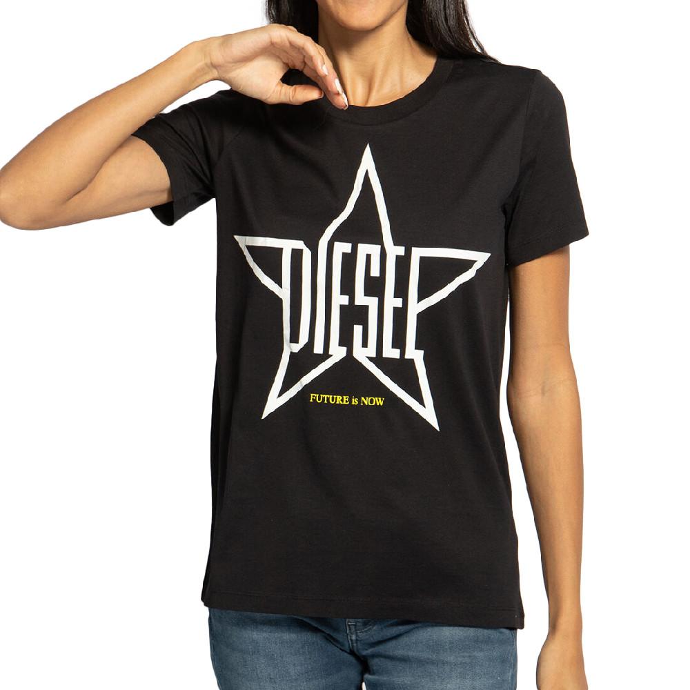 Diesel T-Shirt Noir Femme Diesel Sily