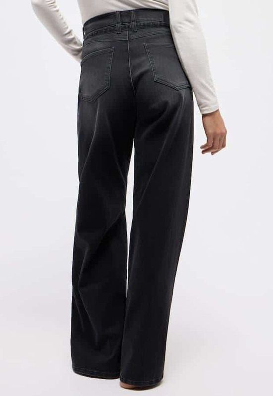 Angels - LIZ BELT 350 - Damesjeans - Anthraciet - Wijde Pijp