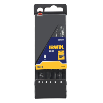 Irwin HSS pro metaalborenset 6-delig Ø2-8 mm