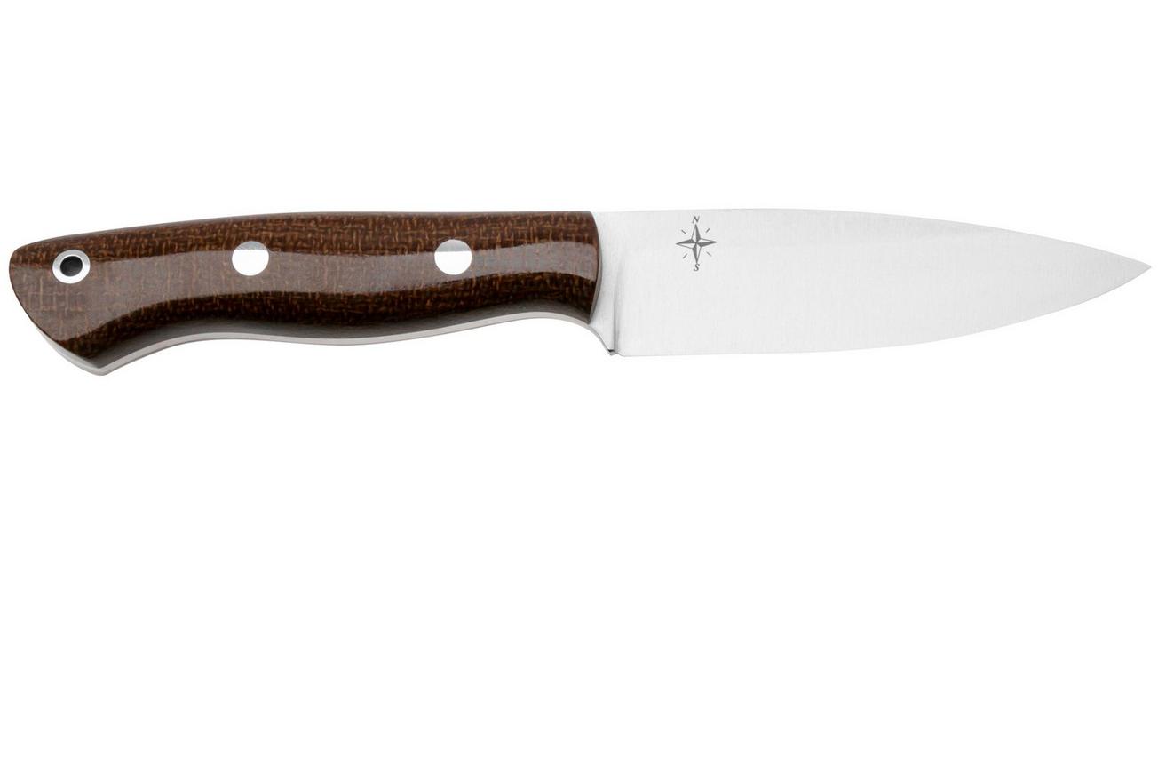 Bark River Mini Aurora CPM 3V, Tan Burlap Micarta, bushcraftmes