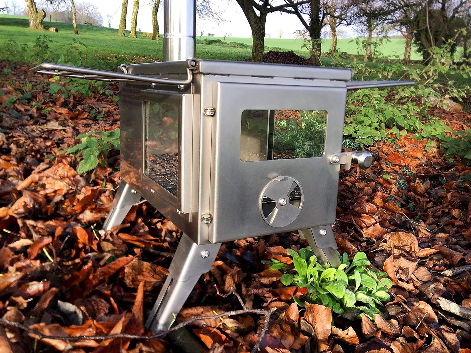 Outbacker Firebox Flame Clear View Herd - Mit Tasche