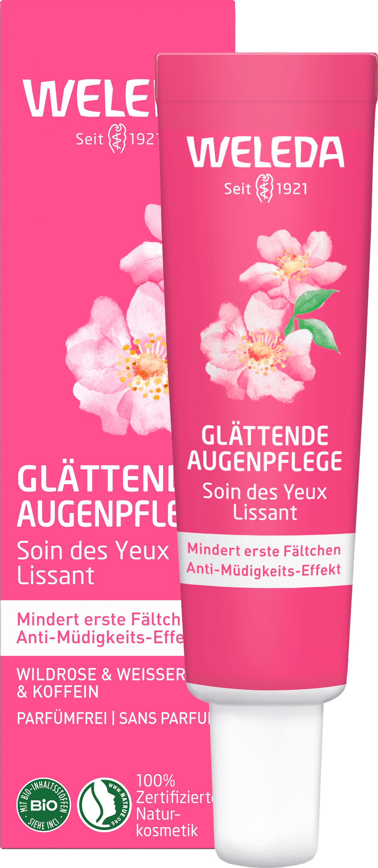 Weleda Augenpflege<br>12 ml, Tube, glättend Wildrose & weisser Tee