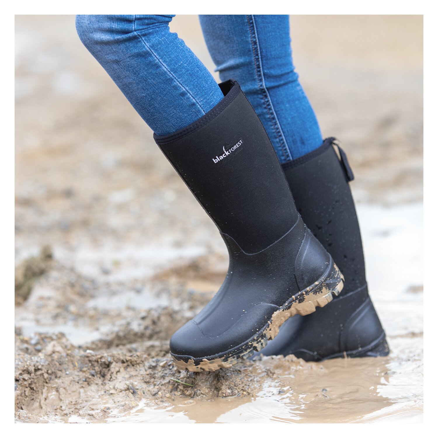 black forest Stall- und Matschstiefel  - schwarz