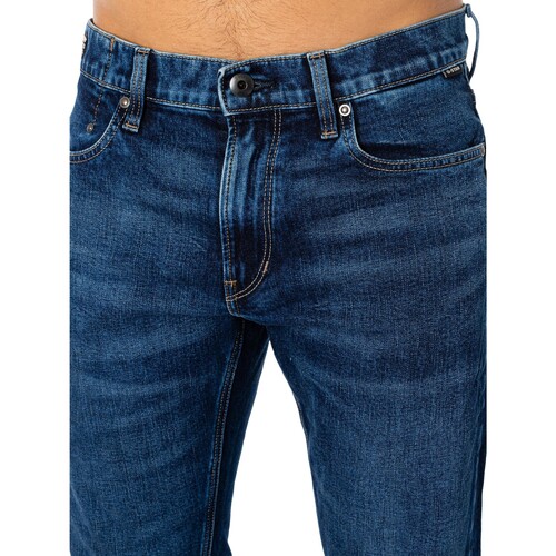 G-Star Raw - Vaqueros Rectos Mosa Azul