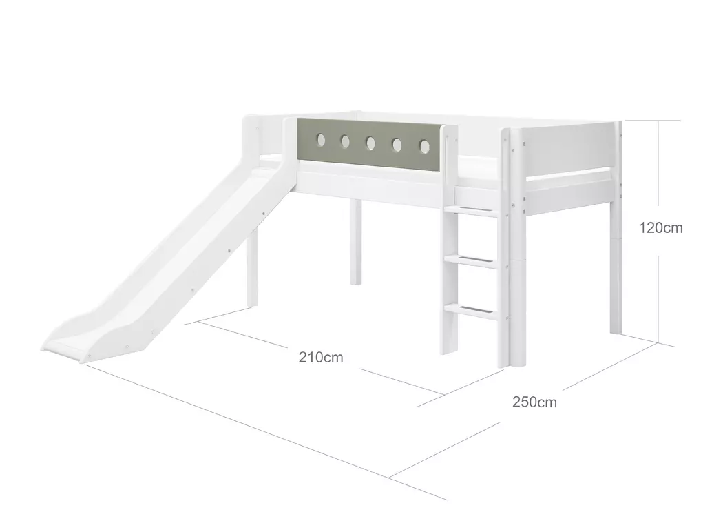 Spielbett White 90 x 200 cm