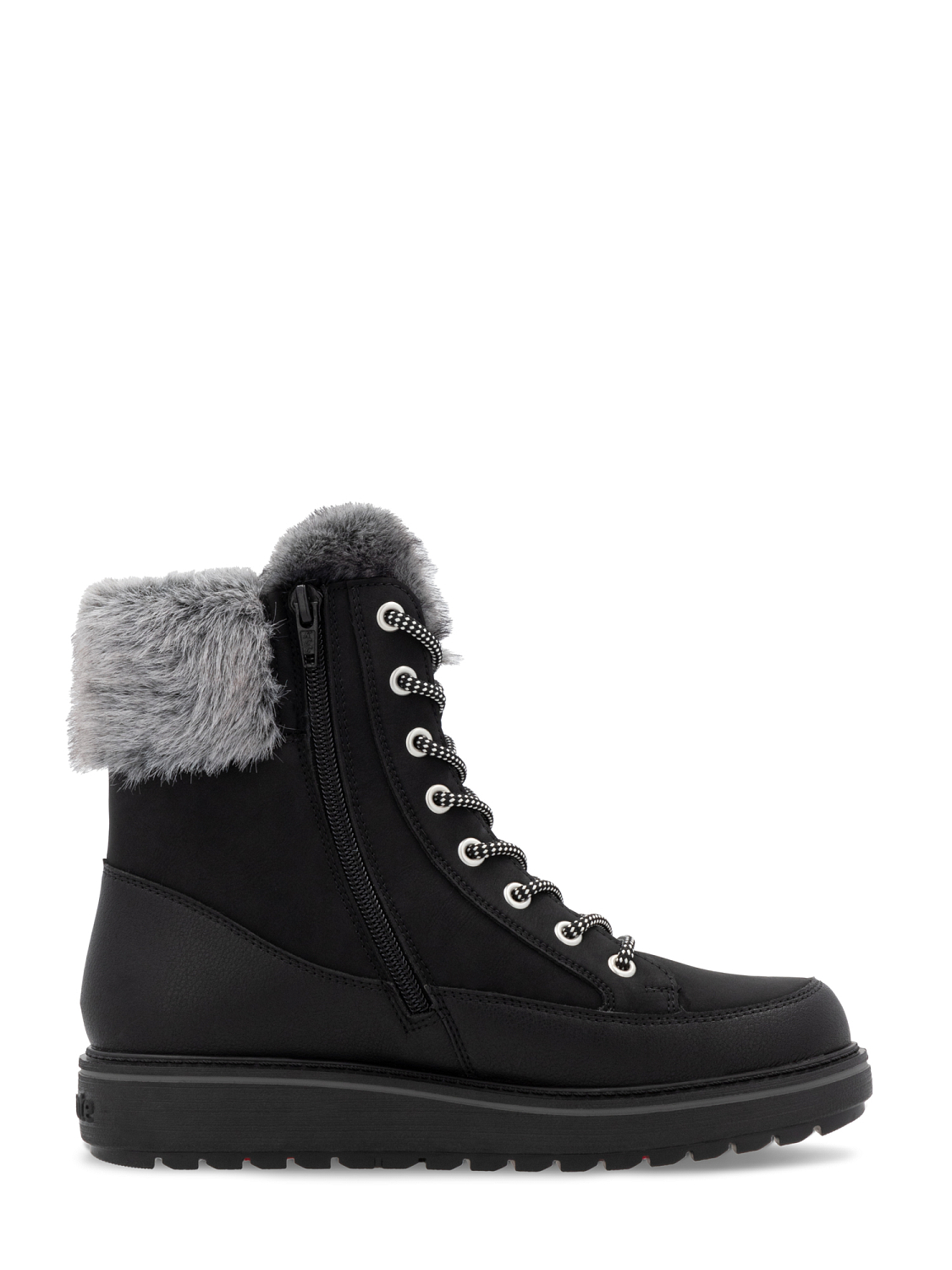 Remonte Premium leather tex black ullfôret med brodder