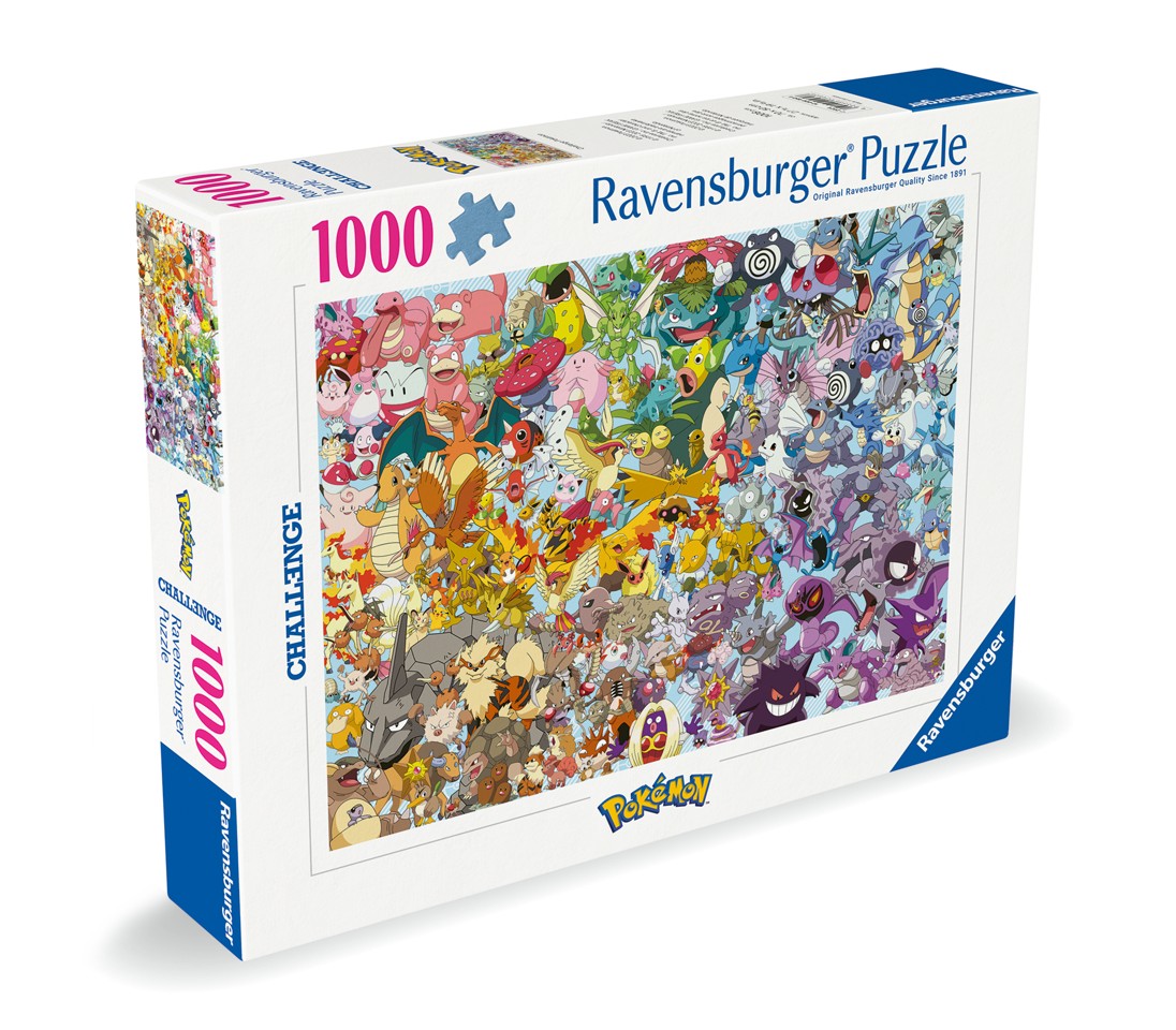 Ravensburger- Challenge Pokémon 1000 brikker - Puslespil