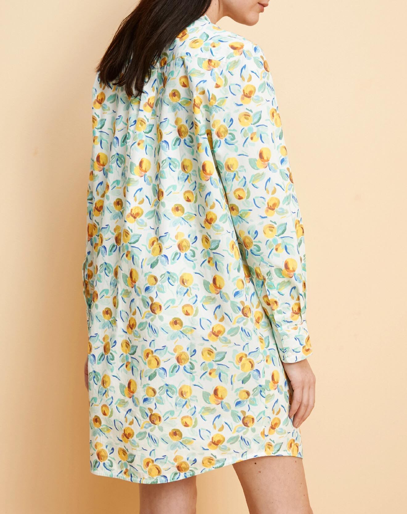 Cyrillus Robe-chemise imprimée Citrons multicolore
