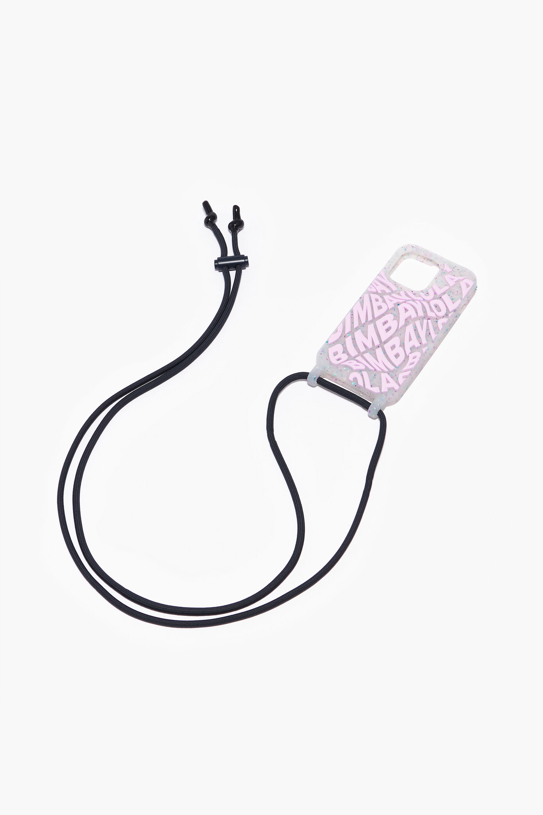 Capa transparente para iPhone 14 com logo lilás