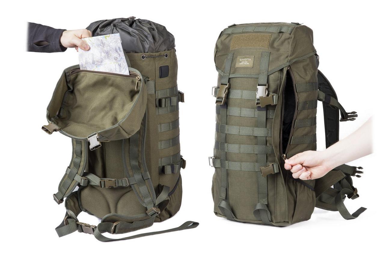 Savotta Jääkäri M backpack 102020270, Brown Cordura 1000, rugzak, 30 Liter