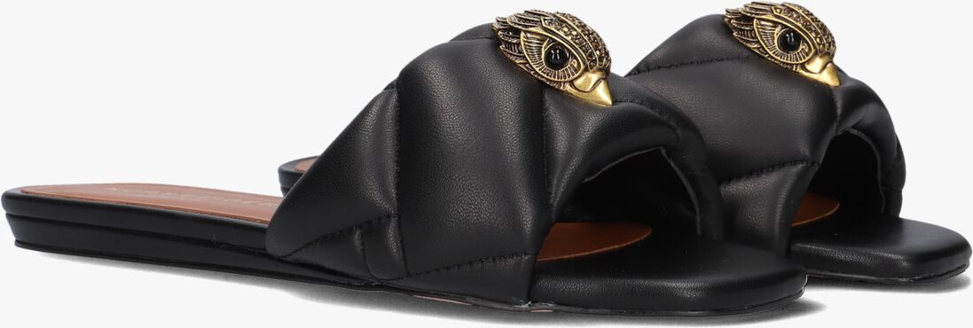 KURT GEIGER LONDON zwarte kurt geiger london slippers kensington puff sandal