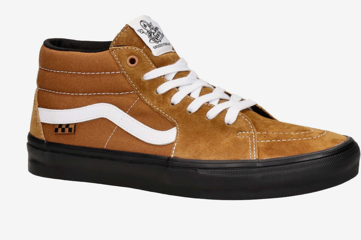 Vans Skate Grosso Mid Schuh (pig suede brown black)