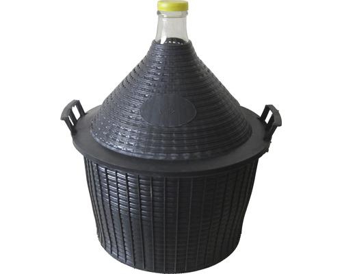 25L rieten fles met beugelsluiting
