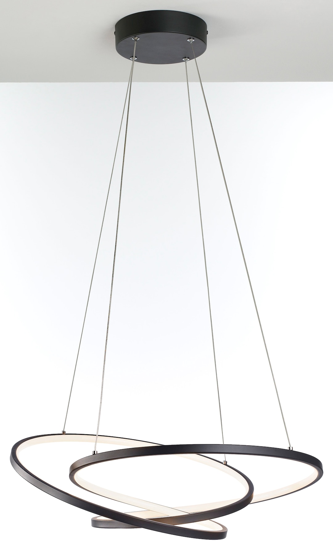 casaNOVA LED Pendelleuchte SPIRO 63 cm sch´warz