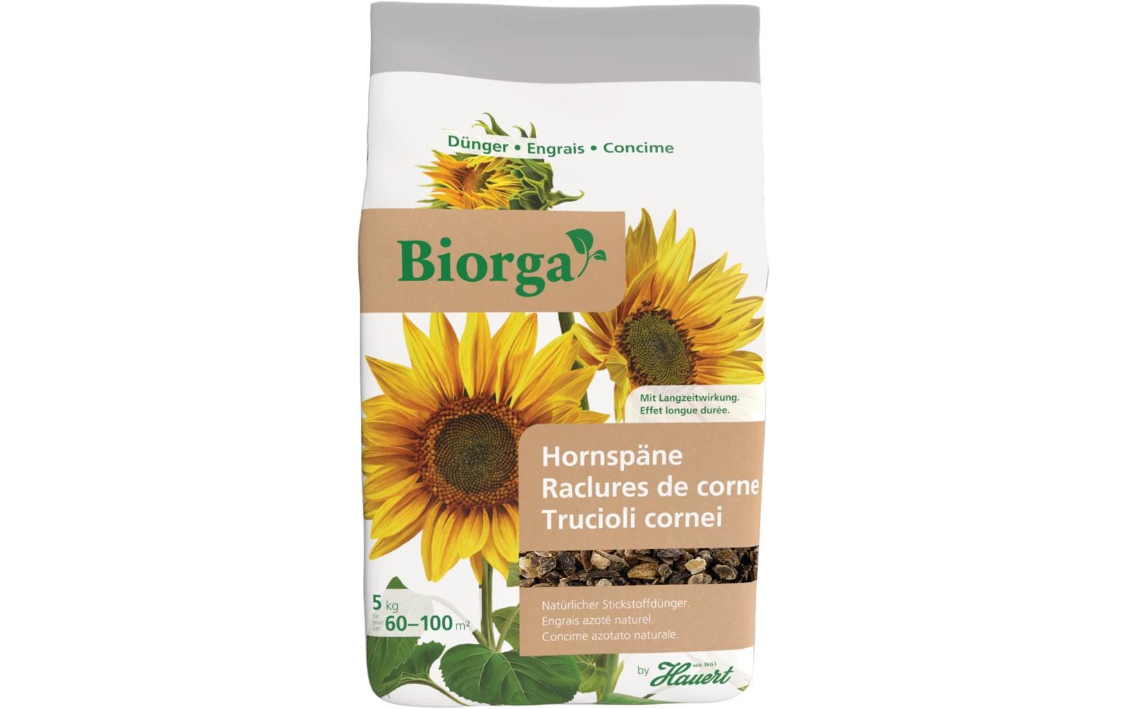 Stickstoffdünger Biorga Hornspäne, 5 kgNatürlicher Stickstoffdünger