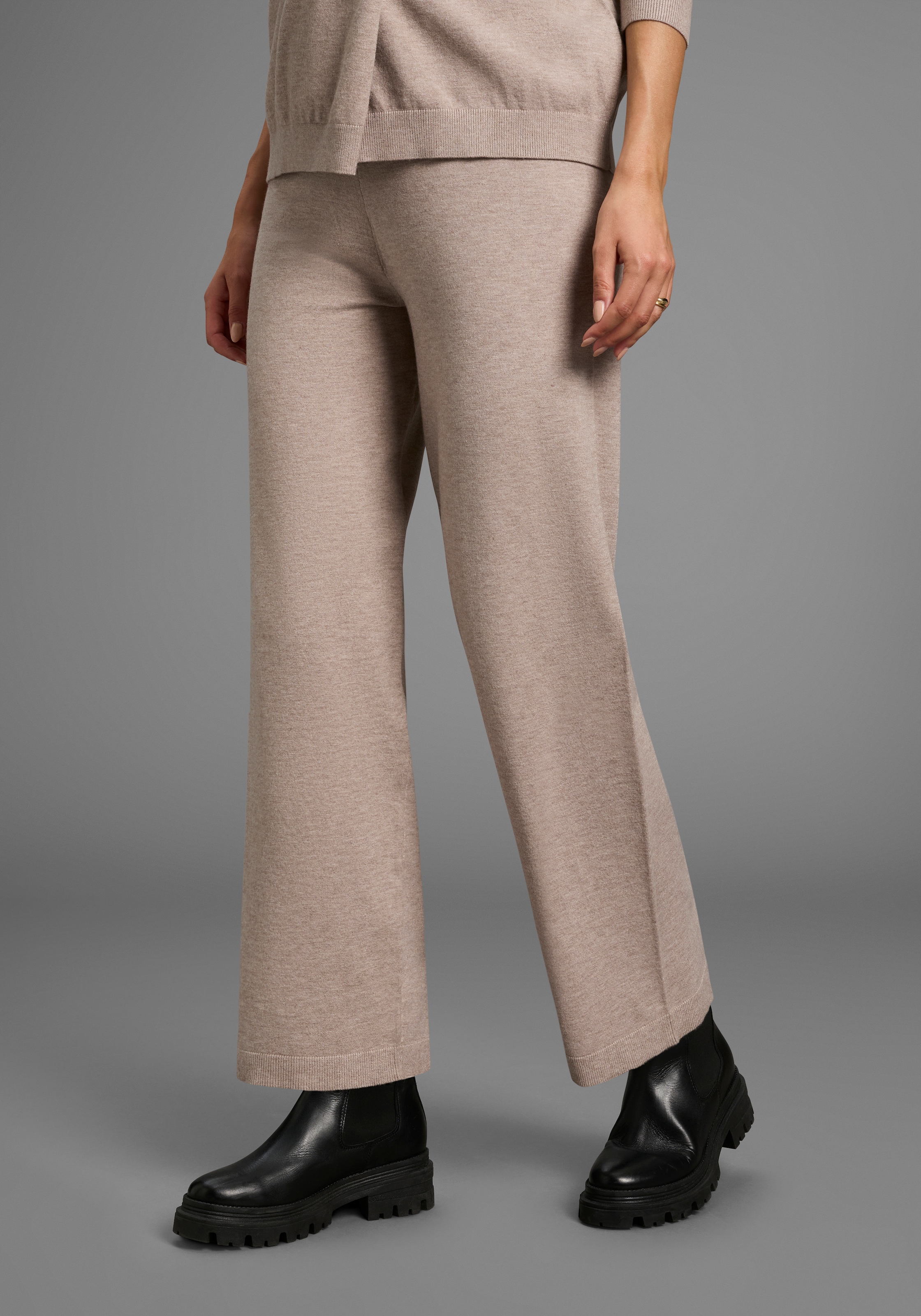 Neun Monate Umstandshose »Strickhose für Schwangerschaft und Stillzeit«  Umstands-Strickhose mit extra weitem Bund