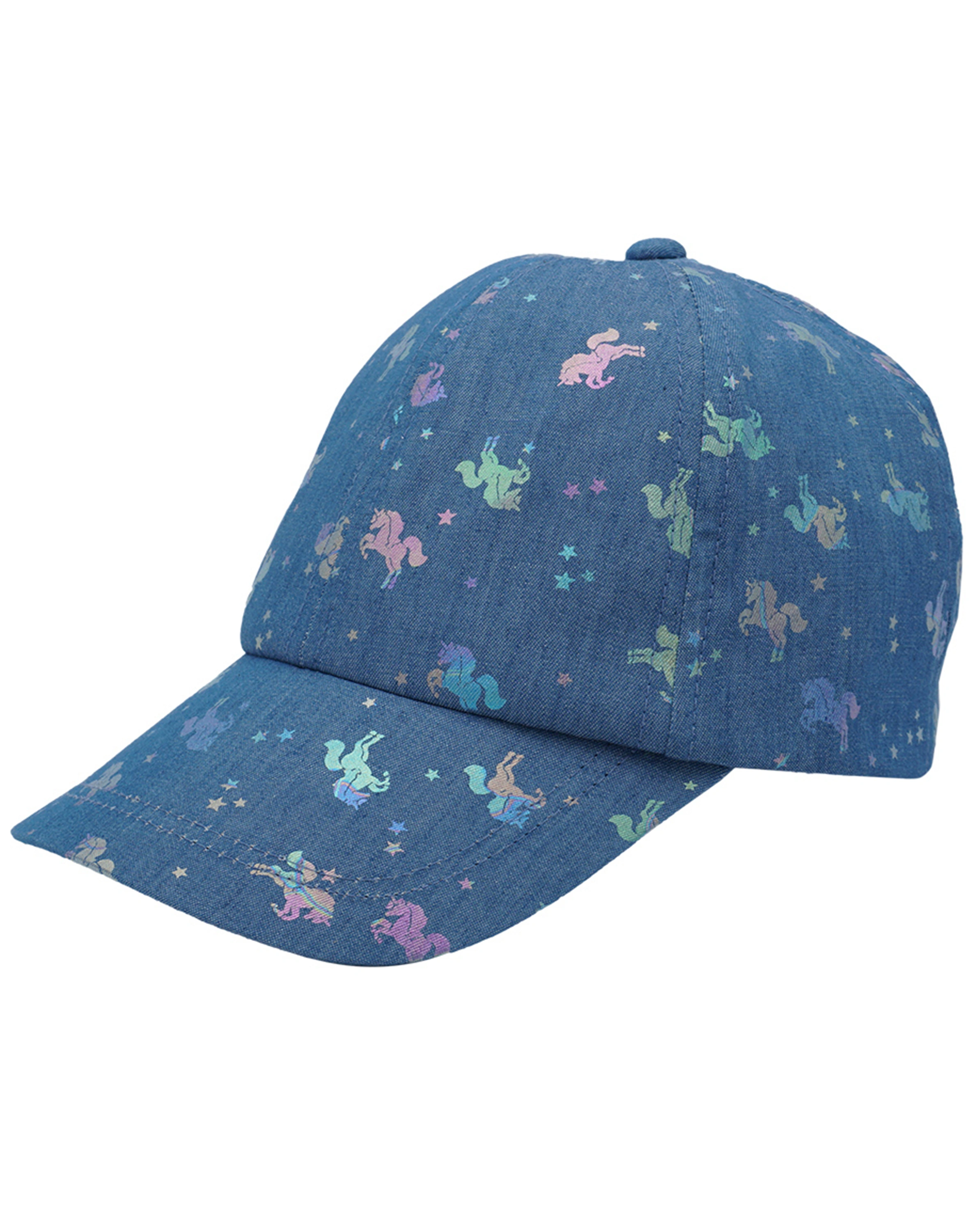 Basecap EINHORN AOP in denim
