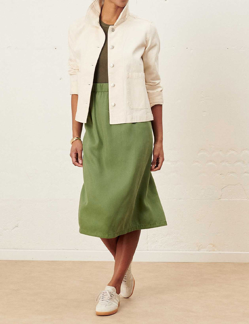 LAB DIP JUPE MIDI FEMME KAKI