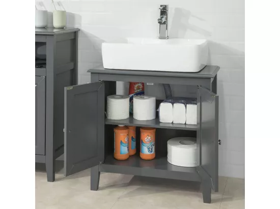 Meuble Sous-Lavaboou de Salle de Bain Vasque 2 étages, FRG202-DG