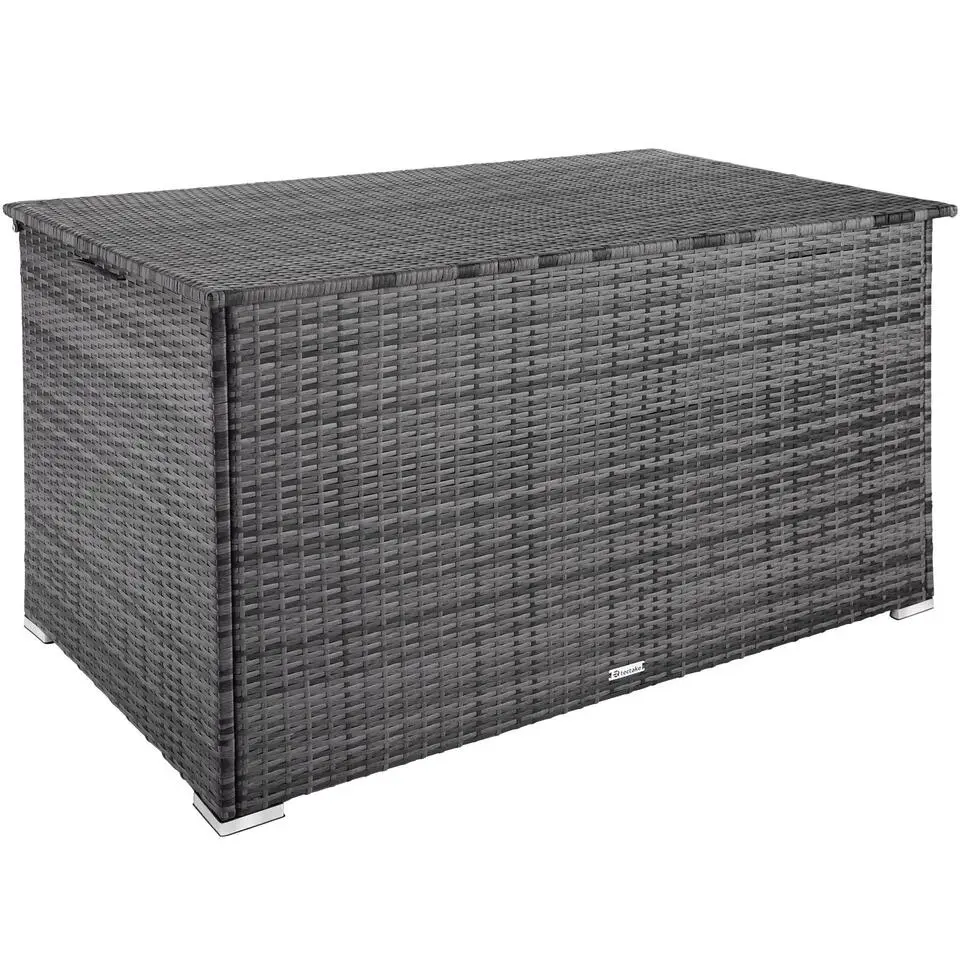 tectake Kussenbox Oslo met aluminium frame 145x82,5x79,5cm, Grijs