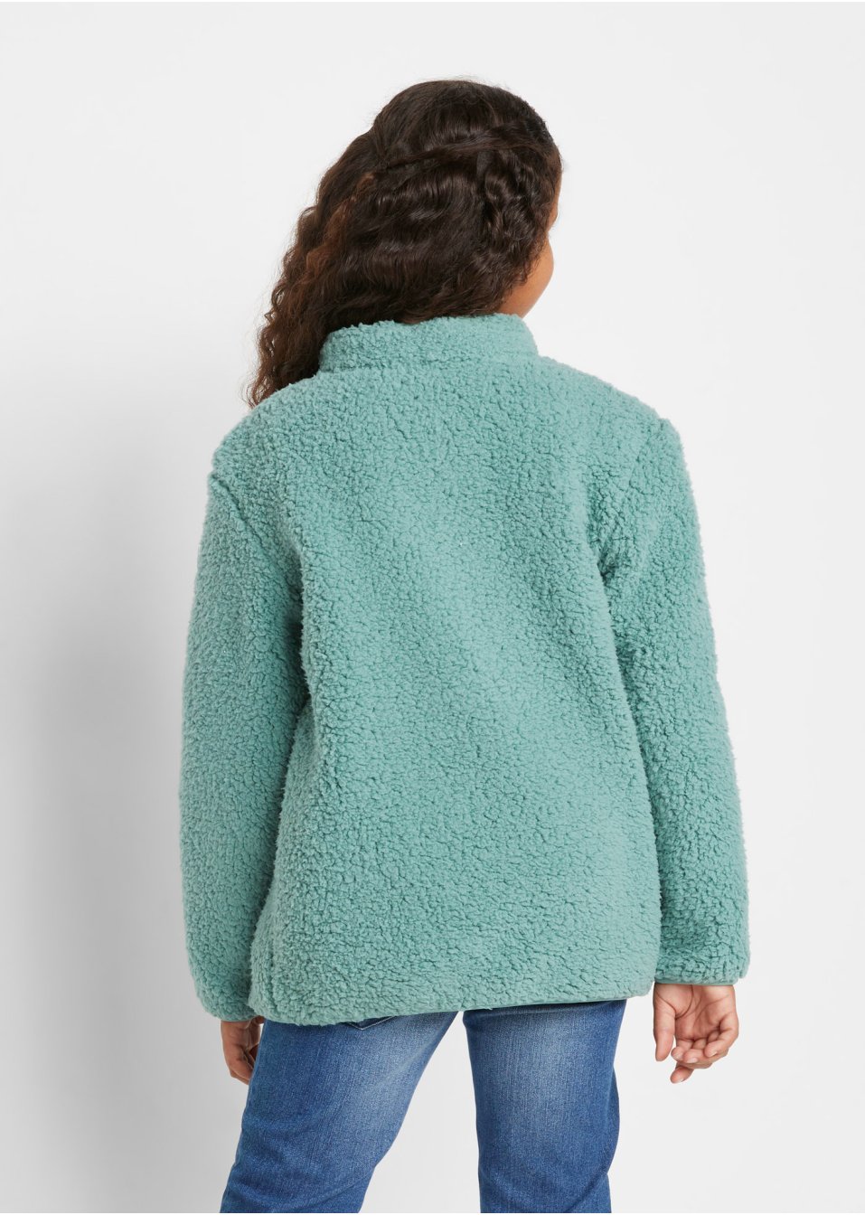 Veste enfant en maille polaire peluche avec poche poitrine