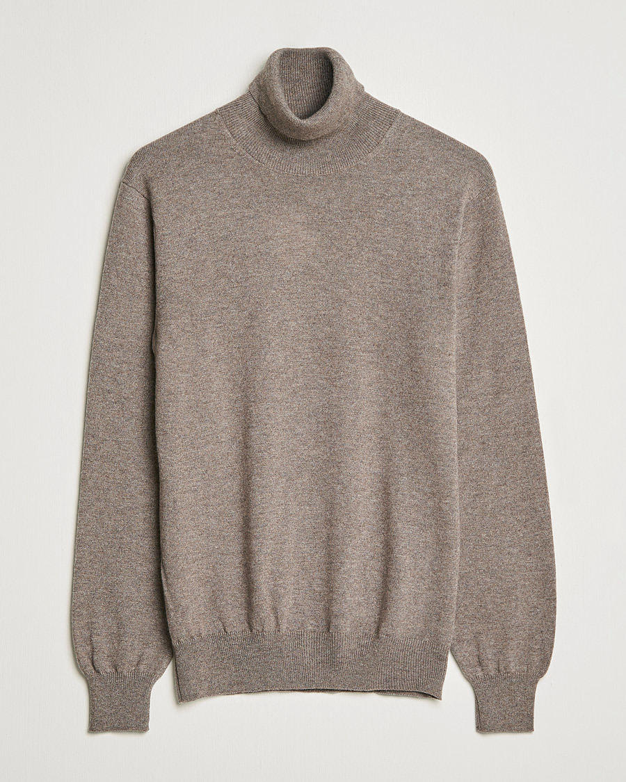 Piacenza Cashmere Cashmere Rollneck Sweater Brown