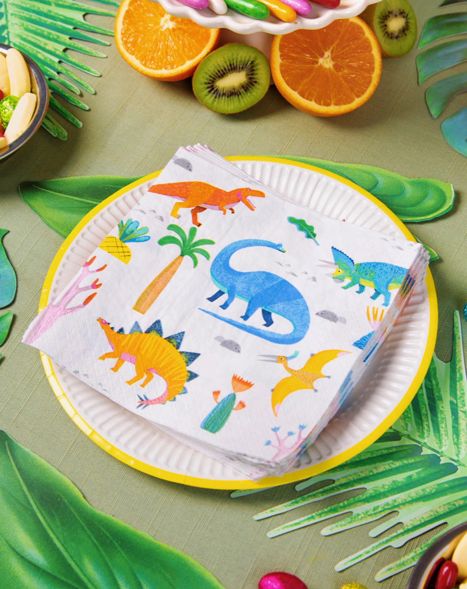 Papier-Servietten PARTY DINOSAUR (33cm) 20er Pack