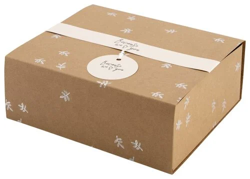 boîte cadeau 19.5x16x7 kraft