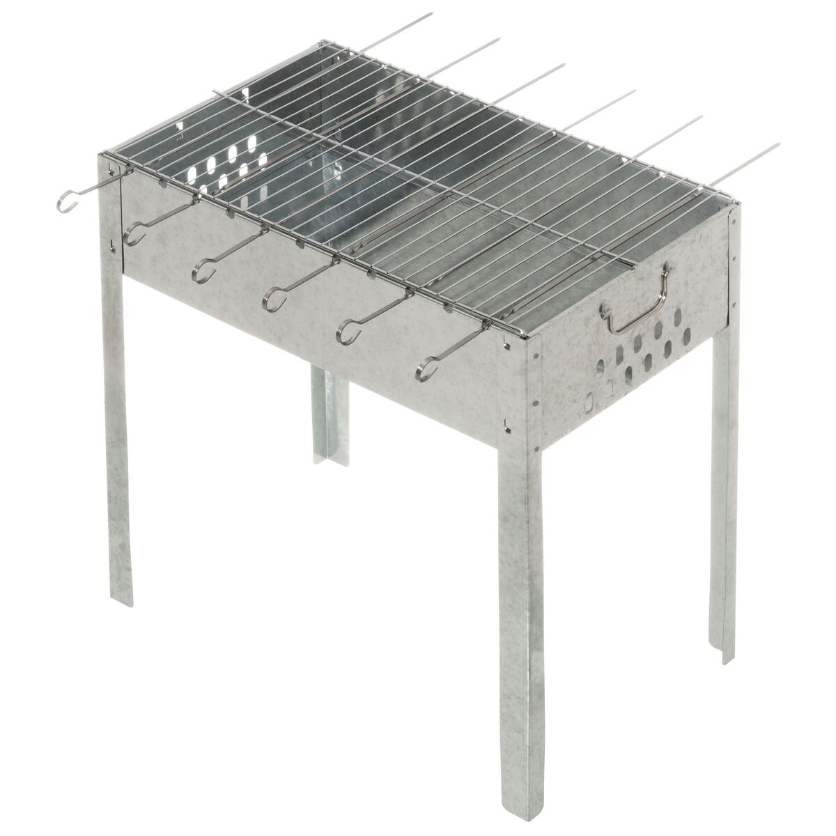 Kullgrill med grillspyd