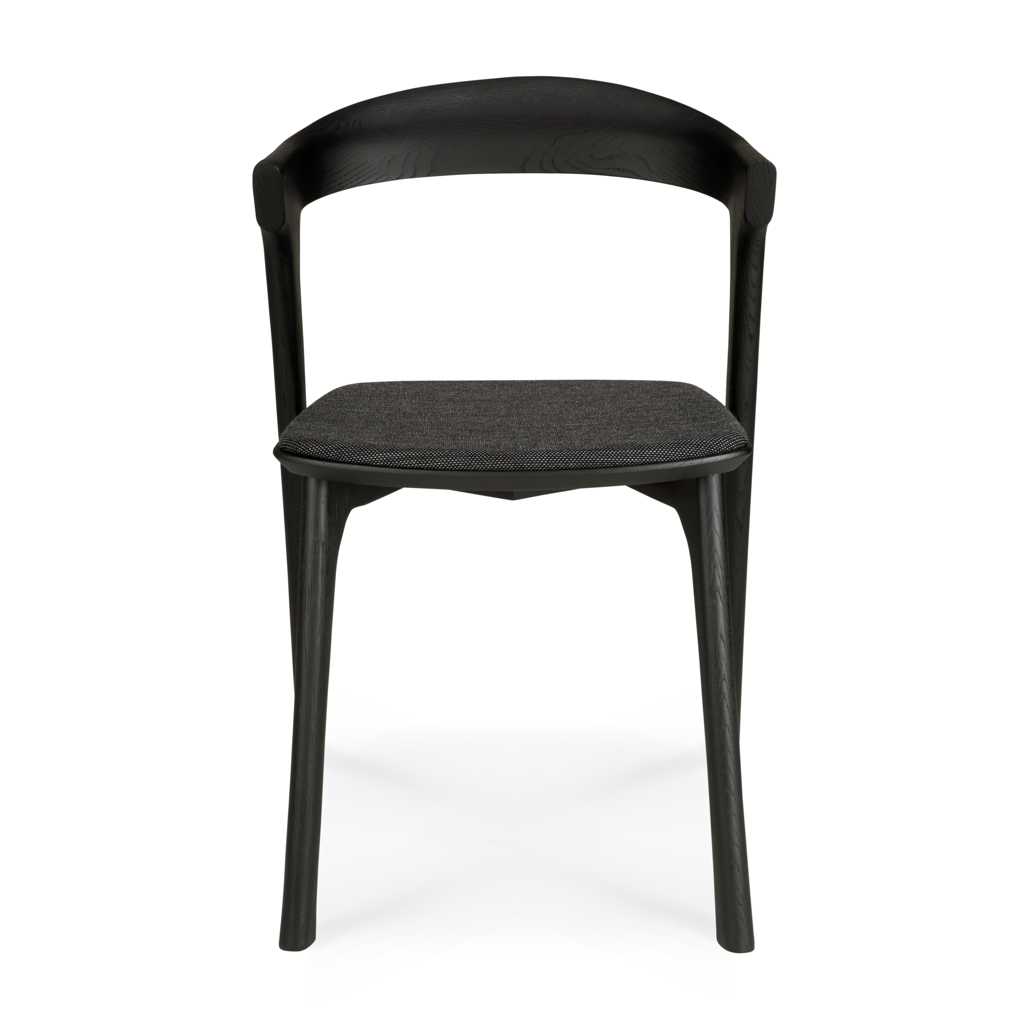 Bok stoel - eiken zwart - soft black stof