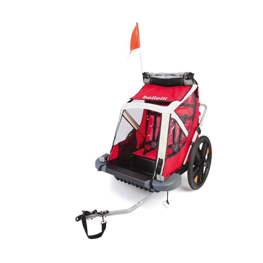 BELLELLI Fahrradanhänger B-Travel Children Trailer Orange