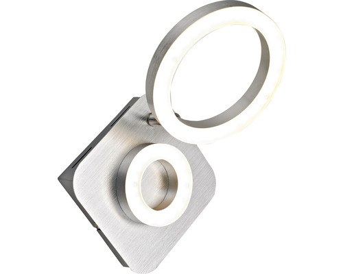 FLAIR LED plafondlamp 11W 360/685 lm 3000K 14x14 cm Adhara chroom